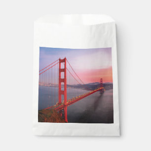 Golden gate bridge throw pillow favour bag