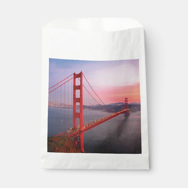 Golden gate bridge throw pillow favour bag (Front)