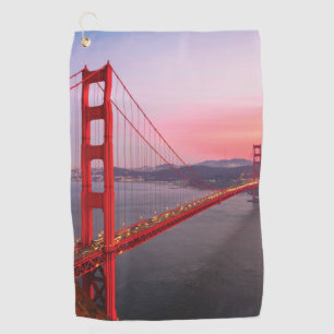 Golden gate bridge throw pillow golf towel