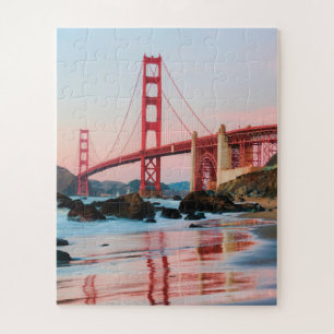 Golden gate bridge throw pillow jigsaw puzzle