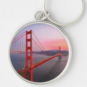 Golden gate bridge throw pillow key ring