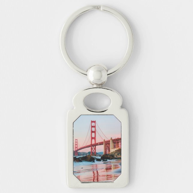 Golden gate bridge throw pillow key ring (Front)