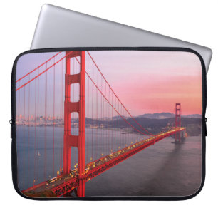 Golden gate bridge throw pillow laptop sleeve
