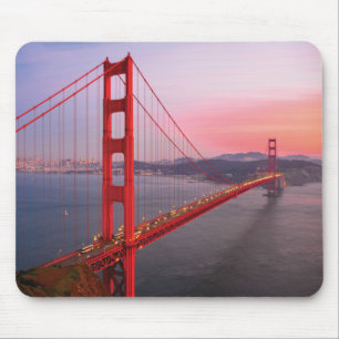 Golden gate bridge throw pillow mouse pad
