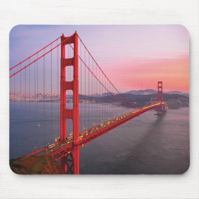 Golden gate bridge throw pillow mouse pad (Front)