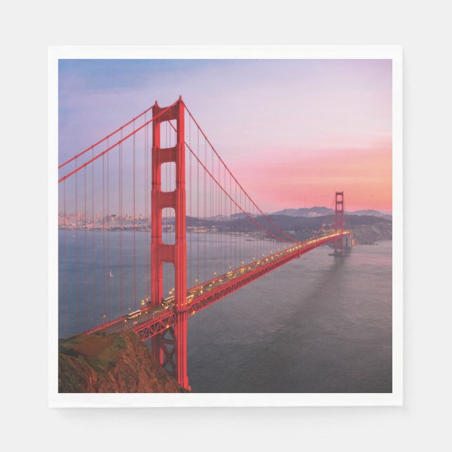 Golden gate bridge throw pillow napkin (Front)