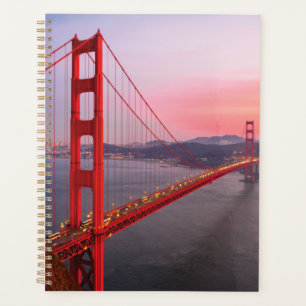 Golden gate bridge throw pillow planner