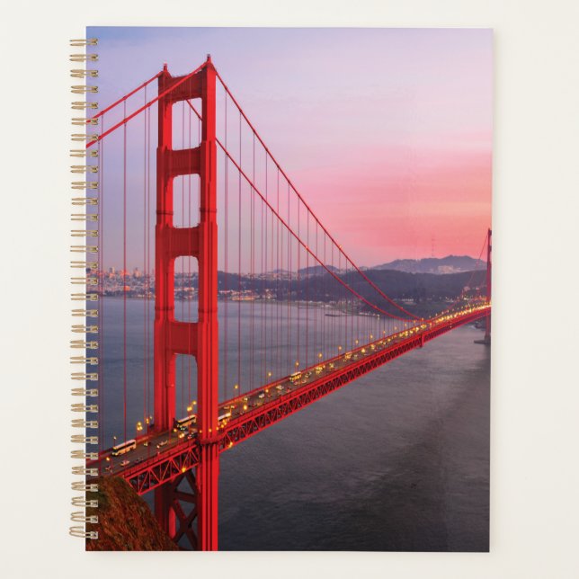 Golden gate bridge throw pillow planner (Front)
