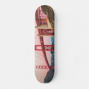 Golden gate bridge throw pillow skateboard