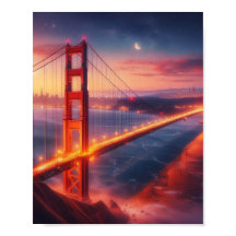 Golden Gate Bridge Travel Poster