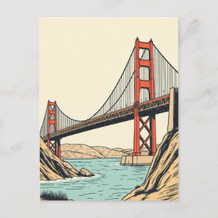 Golden Gate Bridge Travel San Francisco Postcard