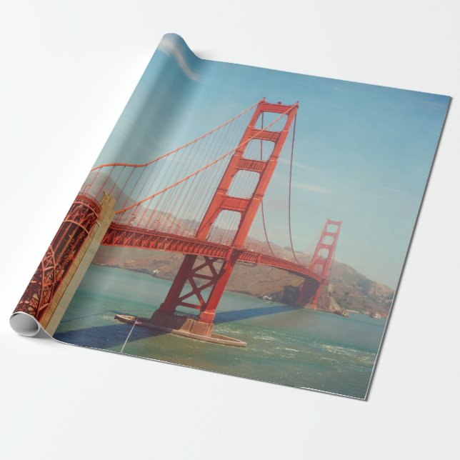 Golden gate bridge wrapping paper (Unrolled)