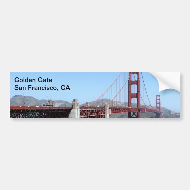 Golden Gate Bumper Sticker (Front)