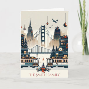 Golden Gate Holiday Magic San Francisco Christmas Card