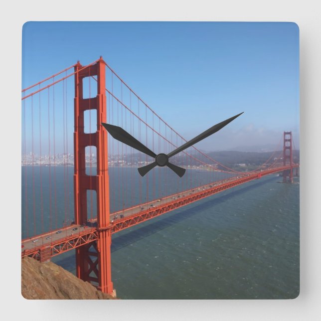 Golden Gate National Recreation area Square Wall Clock (Front)