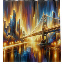 “Golden Gate Reflections: Night Cityscape”