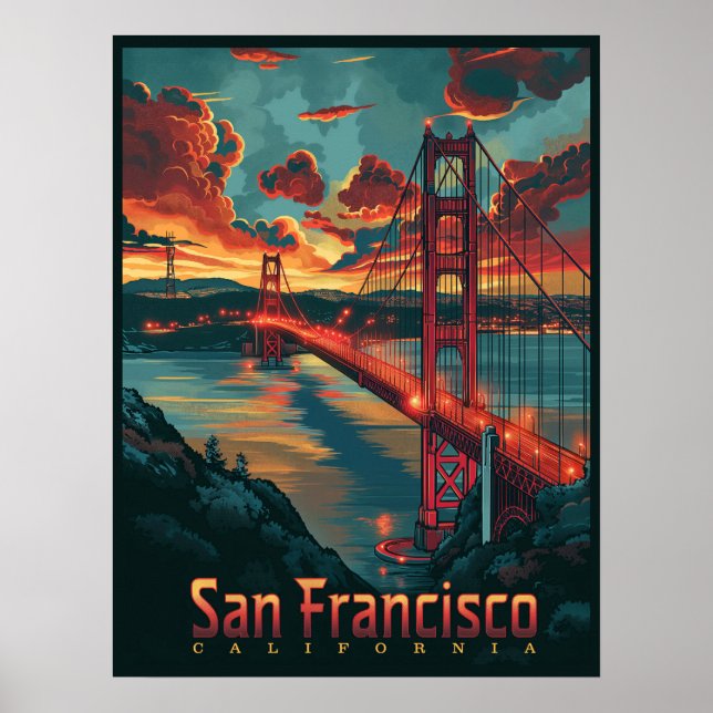 Golden Gate: San Francisco Skyline  Poster (Front)
