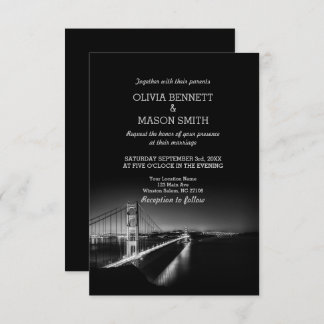 Golden Gate San Francisco Wedding Invitation