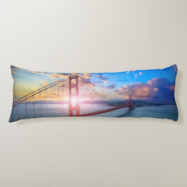 Golden Gate Sunrise Body Cushion (Front)