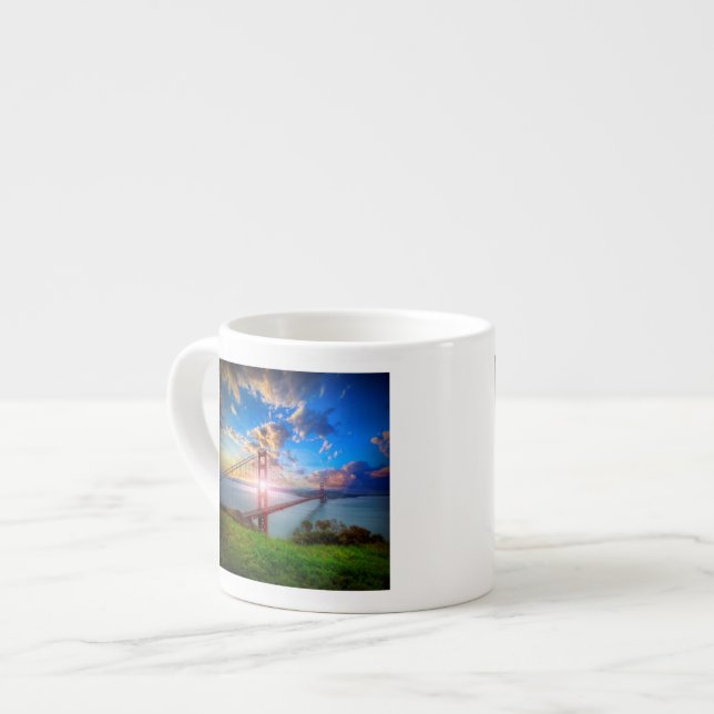 Golden Gate Sunrise Espresso Cup (Front Left)