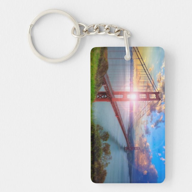 Golden Gate Sunrise Key Ring (Front)
