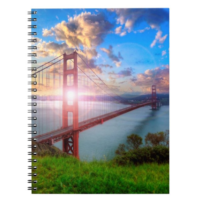 Golden Gate Sunrise Notebook (Front)
