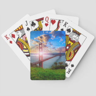 Golden Gate Sunrise Playing Cards