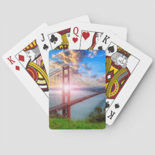 Golden Gate Sunrise Playing Cards