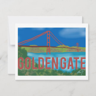 Golden Gate Thank You Card