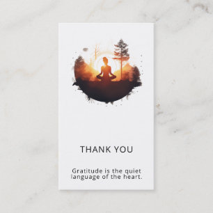 Golden Gateway Sunset Meditation Business Card