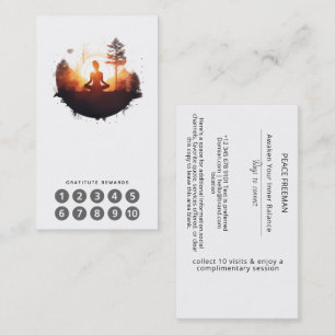 Golden Gateway Sunset Meditation Business Card