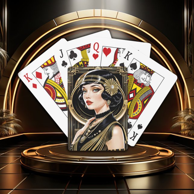 Golden Gatsby Glamour Classic Playing Cards (Creator Uploaded)