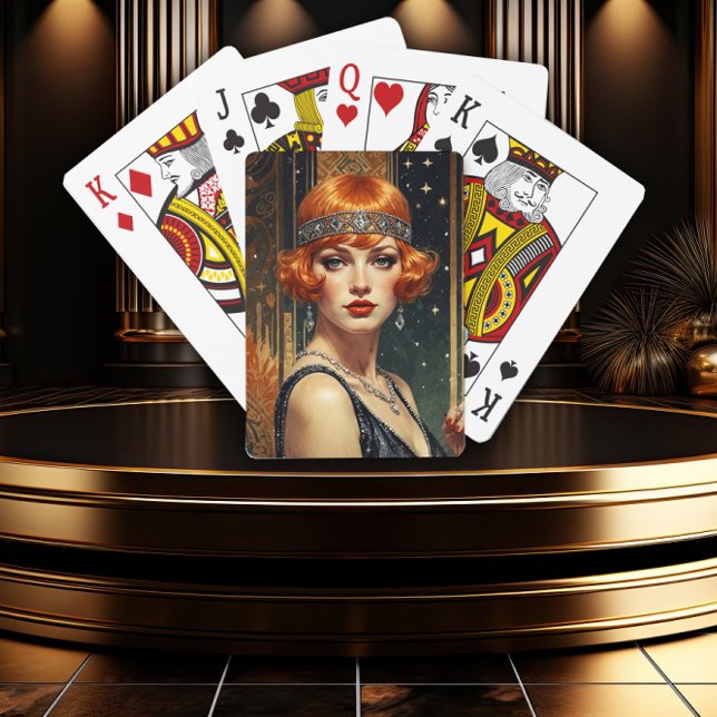 Golden Gatsby Glamour Playing Cards (Creator Uploaded)