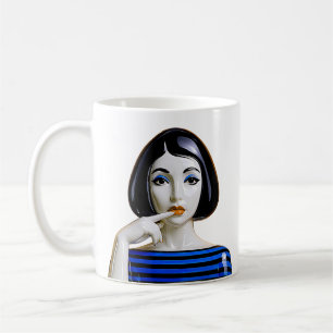 Golden Gaze Muse Coffee Mug