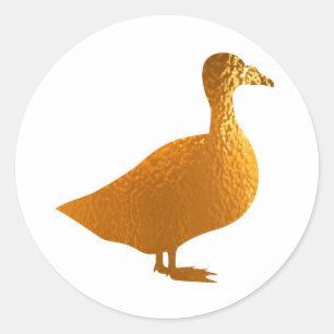 Golden Geese Classic Round Sticker