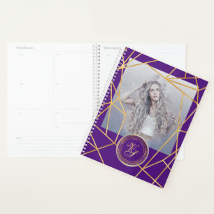Golden Geometric Girl Fashion Modern Elegant #5 Planner