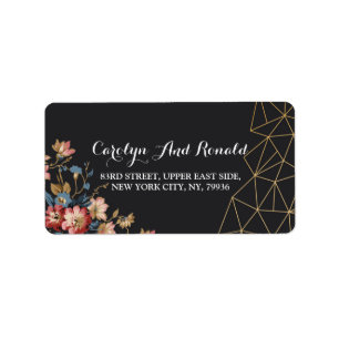 Golden Geometric Label