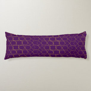 Golden Geometric Pattern Body Cushion