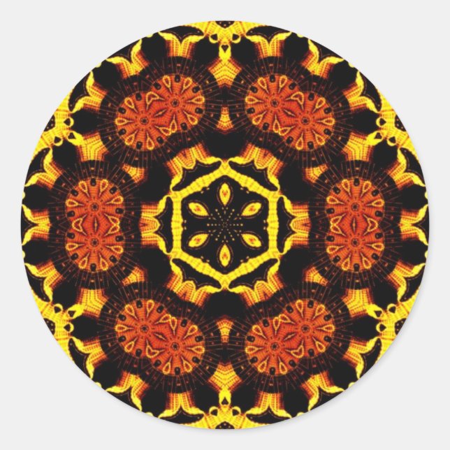 Golden Geometrica Sticker (Front)