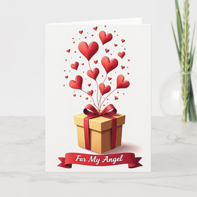 Golden Gift Birthday Card (Front)