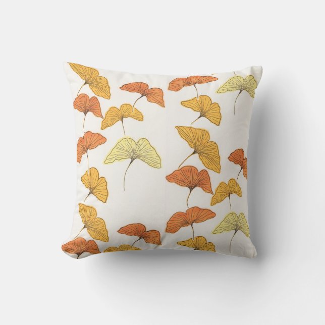 Golden Ginkgo Cushion (Front)