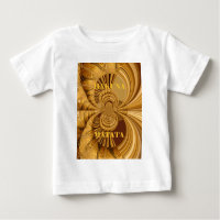 Golden Giraffe Art Print