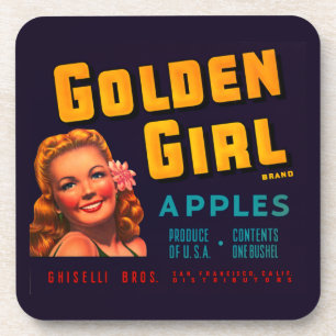Golden Girl Apples Coaster