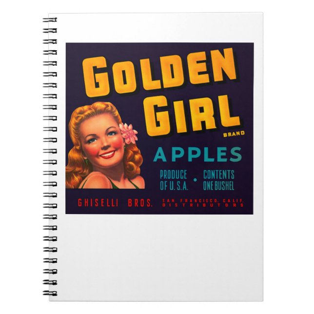 Golden Girl Apples Notebook (Front)