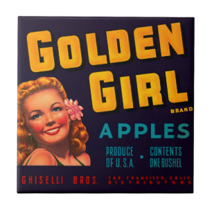Golden Girl Apples Tile