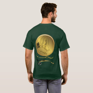 Golden Girl Artwork Tee - Vintage Woman Portrait