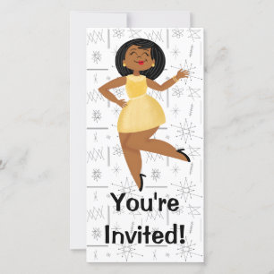 Golden Girl Birthday Invitation