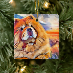 GOLDEN GIRL  ceramic ornament