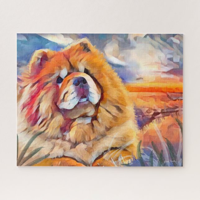 GOLDEN GIRL chow jigsaw puzzle (Horizontal)