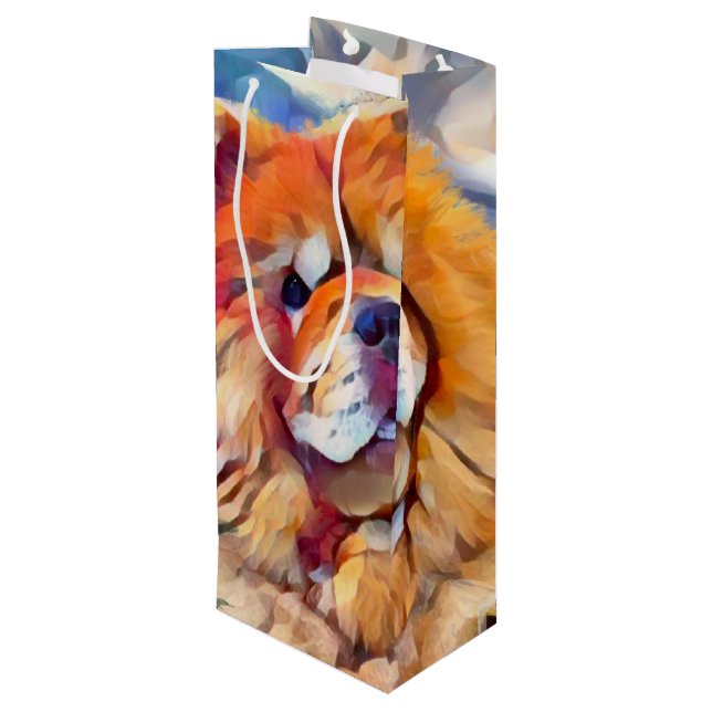 GOLDEN GIRL chow Wine Gift Bag (Back Angled)
